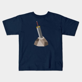 Buster Sword In The Stone Kids T-Shirt